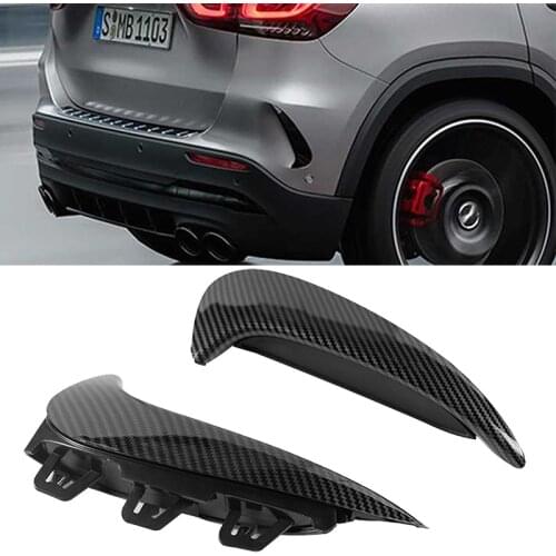 For Mercedes Benz H247 GLA200 GLA220 GLA250 GLA35 GLA45S AMG 2020+ Rear Bumper Trim Lip Spoiler Stickers Fender Canards Fins
