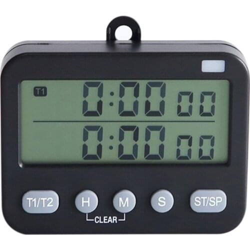 Dual Kitchen Timer Digital Timers for Cooking,2 in 1 Egg Timer Time Timer Clock Pomodoro Timer Countdown Timer for Kids