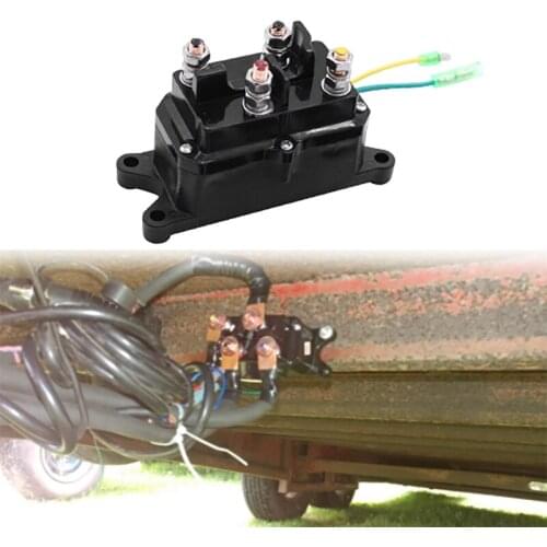 DC 12V 250A Solenoid Relay Contactor, Winch Rocker Thumb Switch Fits for ATV UTV 1500-4000Lb Winches