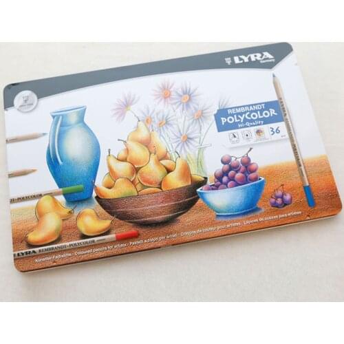 Germany LYRA REMBRANDT Oily Colored Pencils 72 Colors Lead Lapices Colores Profesionales With Tin Box