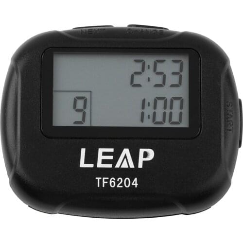 LEAP Training Electronics Interval Timer Segment Stopwatch Interval Chronograph for Yoga Cross-fit Boxing GYM Trainings