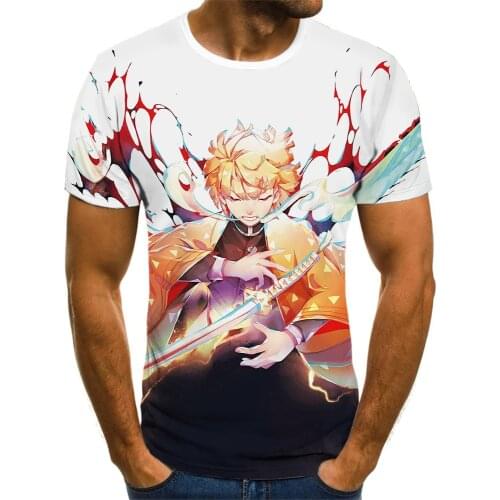 Summer new T-shirt demon killer anime streetwear mens sleeve top ropa hombre streetwear mens fashion T-shirt verano koszulki