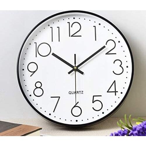 Wall Clock Battery Operated Silent Large Wall Clocks for Living Room Kitchen Decor Modern Style Easy to Read