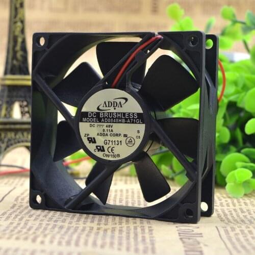 Genuine FOR ADDA AD0848HB-A71GL 8025 48V 0.11A 8CM/cm double ball Cooling fan