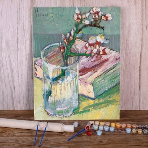 Landscape Van Gogh Painting By Numbers Complete Kit Acrylic Paints 40*50 Oil Painting Handmade For Kids For Drawing Art