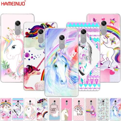HAMEINUO Rainbow Lovely Unicorn Cover phone Case for Xiaomi redmi 5 4 1 1s 2 3 3s pro PLUS redmi note 4 4X 4A 5A