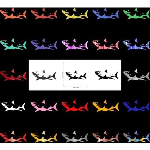 Tancredy 18*8cm Great White Shark Car Sticker for Car Styling Vinyl Body Window Stickers and Decals Decoration Animal Stickers