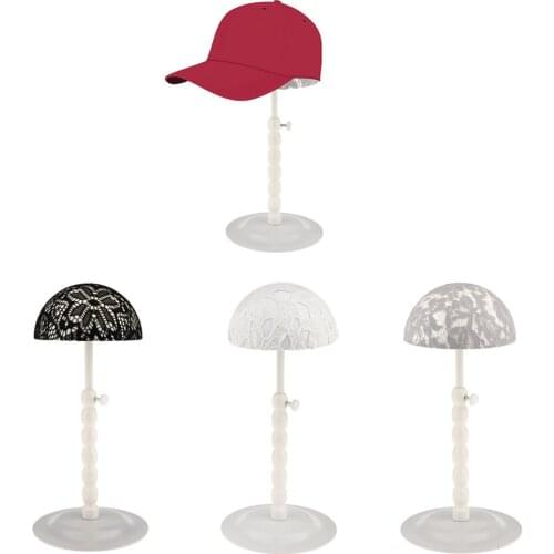 Stable Base Adjustable Height Wigs Hairpieces Baseball Caps Hats Holder Display Storage Stand Rack Organizer Shelf