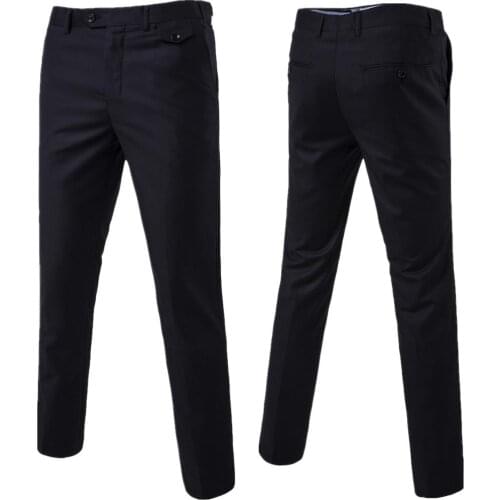 Spring and Autum Mens Suit Pants Hot Fashion Business Men Pants Slim and Comfortable Men Trousers Multi-color Choice pant xxxl