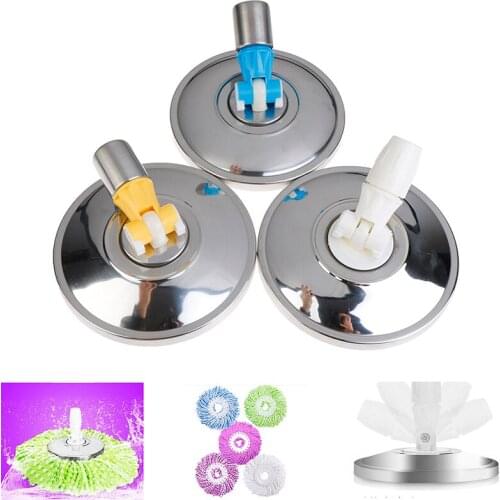 Mop Head Revolving Stainless Steel Household Floor Mop Head Replacement Automatic Mop Head Spin Cleaning Home Tools
