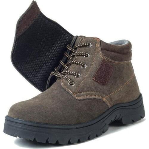 Safety Shoes Cap Steel Toe Safety Shoe Boots For Man Work Shoes Men Waterproof Size Footwear Winter Wear-resistant DXZ022