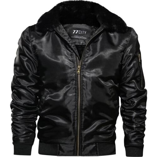Euro Size Winter Warm Parkas Coat Military Fleece Jacket Men Casual Fur Collar Windbreaker Army Tactical Flight Jackets Overcoat