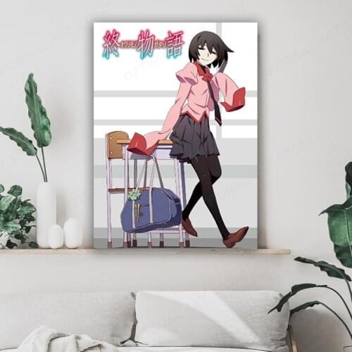 Zoku Owarimonogatari Japan Anime Canvas Painting Nordic style Posters and Prints Wall Art Picture for Living Room Home Decor Cua