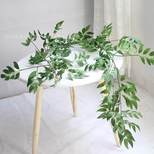 1.7M Artificial Willow Vine Leaf Green Plant Rattan Fake Bougainvillea Home Decoration Hanging Vine Backdrop Wall Decor Plants