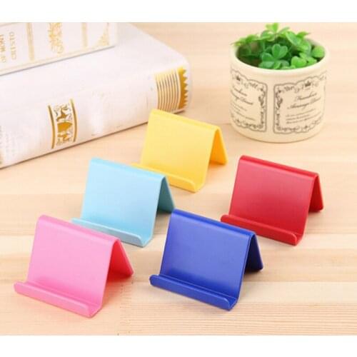 1PC Candy Mobile Phone Accessories Portable Mini Desktop Stand Table Cell Phone Holder For IPhone Samsung Xiaomi Huawei New