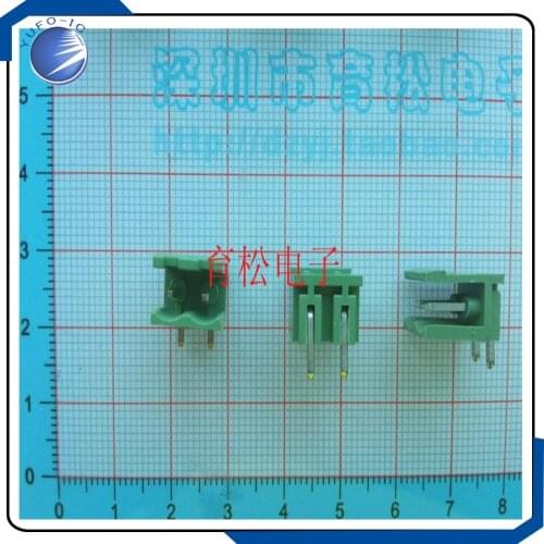 10PCS/LOT The curved needle socket 2EDGK 5.08 2P 300V10A connector plug type connection terminal 10