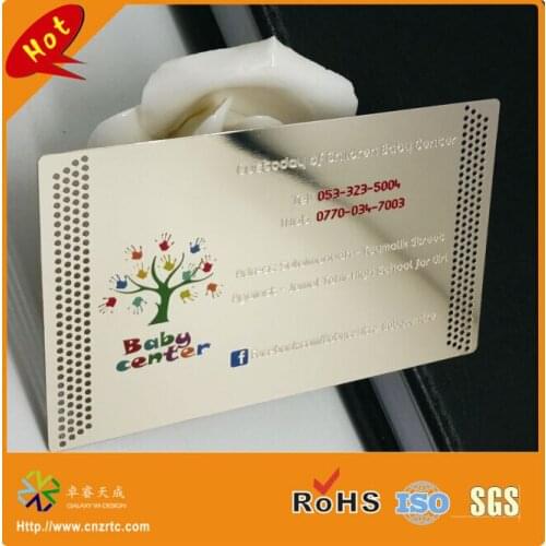 100pcs/lot)CUSTOM METAL STEEL BUSINESS CARDS PRINTING WITH magnet
