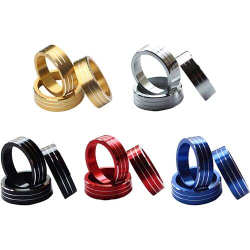 3pcs Car Air Conditioning Switch Knob Ring Cover for New Magotan for B8 Decor