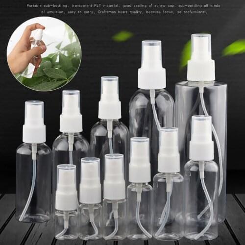 5ml-250ml Portable Mini Refillable Spray Bottle Transparent Empty Cosmetic Makeup Containers Travel Container Bottle Wholesale