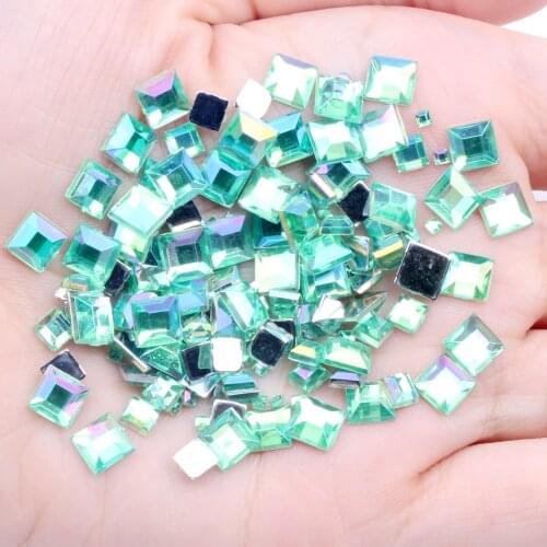Acrylic Rhinestones FlatBack Stone Square 2mm 1g About 300pcs For Crafts Scrapbooking DIY Clothes Nail Art Decoration
