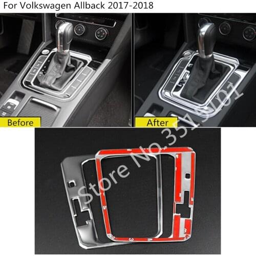 Car Stick Middle Shift Stall Paddle Cup Lamp Trim 1pcs For VW Volkswagen Passat B8 Sedan Variant Alltrack 2017 2018 2019 2020