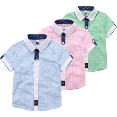 Bianhuakai Boys' Short Sleeve Shirts