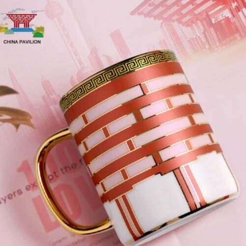 Crane Design Coffee Mugs or Tea Mug for Parents Gift China Traditional Idea Gift for Old People Weird Gifts Traditional Chinese
