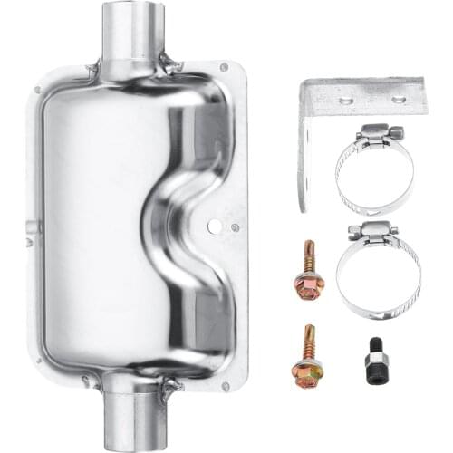 24mm Exhaust Pipe Silencer For Eberspacher Airtronic D2 D4 D1LC Air Diesel Heater Pipe Silencer Exhaust Muffler Clamps Bracket