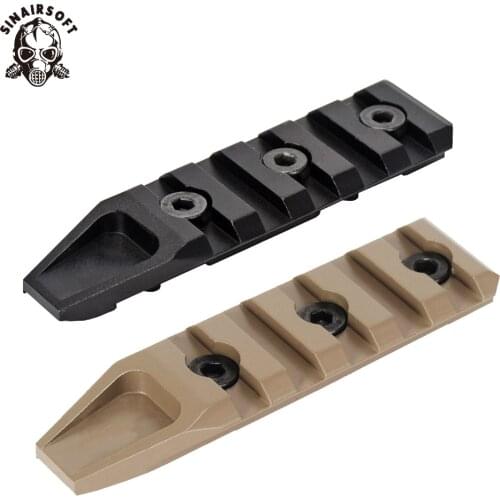 Hot Tactics BD 5 Slots Aluminum Alloy KeyMod Handguard Rail Panel Fit Rifle Flashlight sight Scope Mount Paintball Accessories