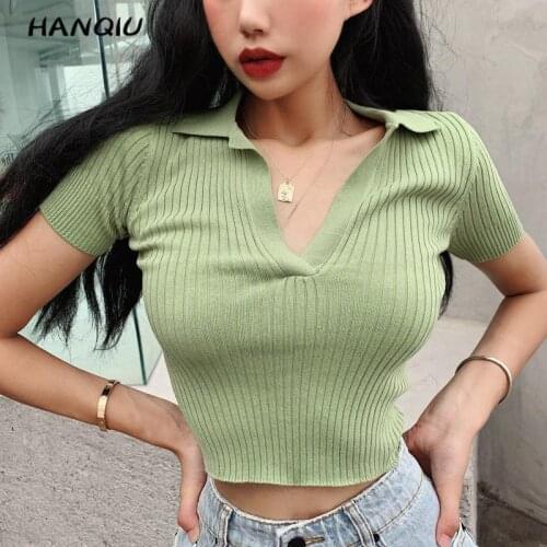 Женские вязаные пуловеры HANQIU China At AliExpress