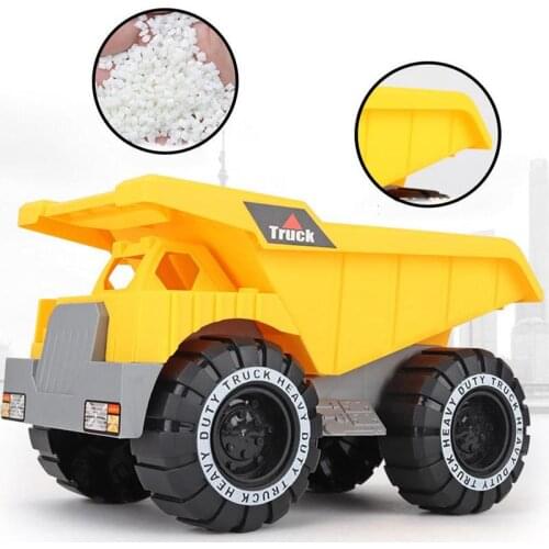 Simulation Engineering Car Toy yellow Excavator Model Classic Tractor Dump Truck Children Playing Sand Toys Beach Game Boy Gift