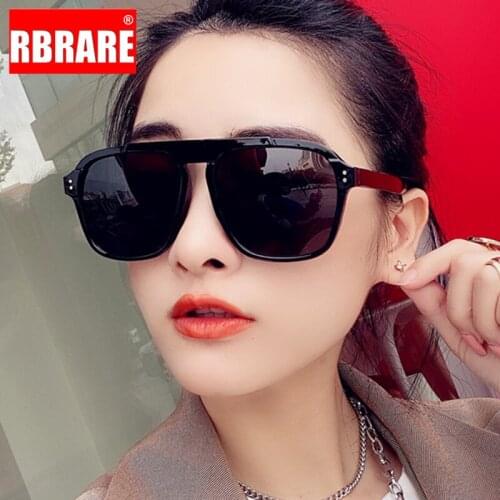 RBRARE Classic Oversized Sunglasses Women Vintage Sun Glasses Luxury Brand Designer Sunglasses for Men Retro Shades for Women