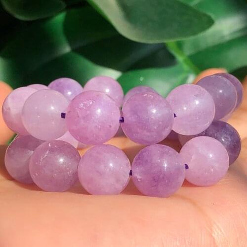 Natural Stone Purple Quartz Crystal Beads Round Loose Spacer Beads For DIY Jewelry Making Bracelet Accessories 6/8/10MM 15"Inch