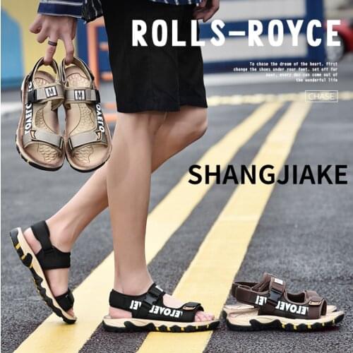 Large Size Summer Mens Sandals Mens Light Casual Shoes Mens Breathable Beach Shoes Woven Sandals Non-slip Outdoor Shoes Tide