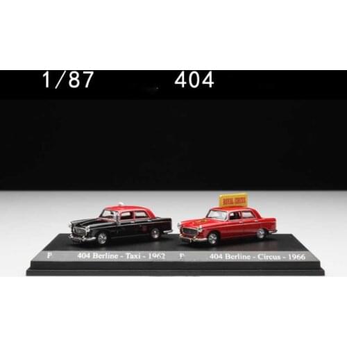 Diecast 1:87 Scale French 404 Renault 8 Taxi Model Cars Collection Metal Toys Gifts Static Display Adult Gifts