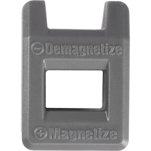 Screwdriver Magnetizer Degaussing Demagnetizer Magnetic Practical Pick Up Tool Color:Gray Retail