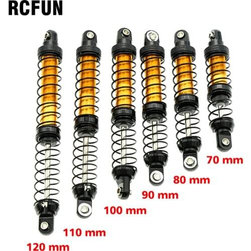 Metal 70mm 80mm 90mm 100mm 110mm 120mm Shock Absorber Oil Damper for 1/10 RC Crawler Car Axial SCX10 90046 AXI03007 TRX4 TRX6