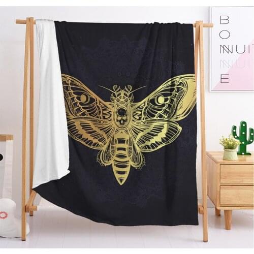 2020 new popular Bohemian elephant lion export double single boy girl throw blanket tapestry sleeping blanket soft flannel blank