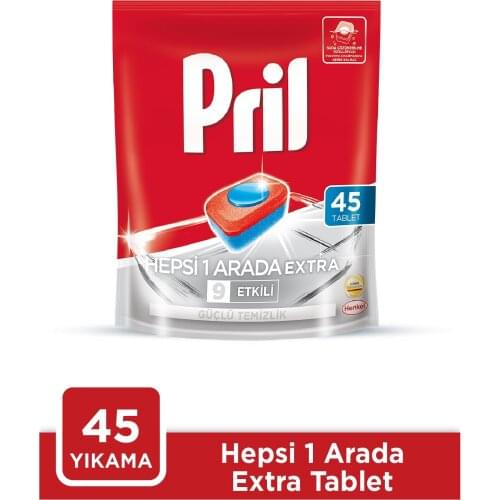 Prilled All in One 45 Tablets Dish Tabs Dishwasher Pods Detergent Cleaner Tabs Cleaning Dishwashing Concentrate Tablet 2020 Summer