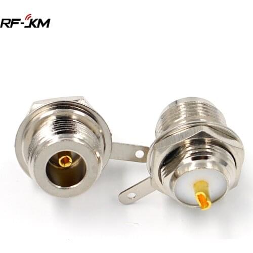 1PCS Connector N Type female Jack bulkhead solder cup desk mount RF COAXIAL Adapter