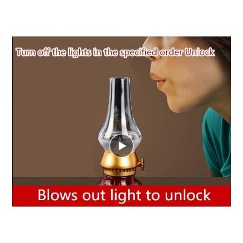 Real life games escape room props Ghost blowing light Multi point blows the lamp to unlock organ props horror game