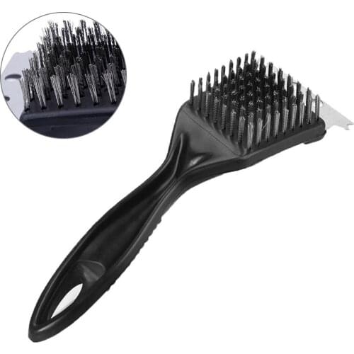 BBQ Grill Brush Latest Barbecue Tool With Steel Wire Bristles & Ultra Sharp Scraper