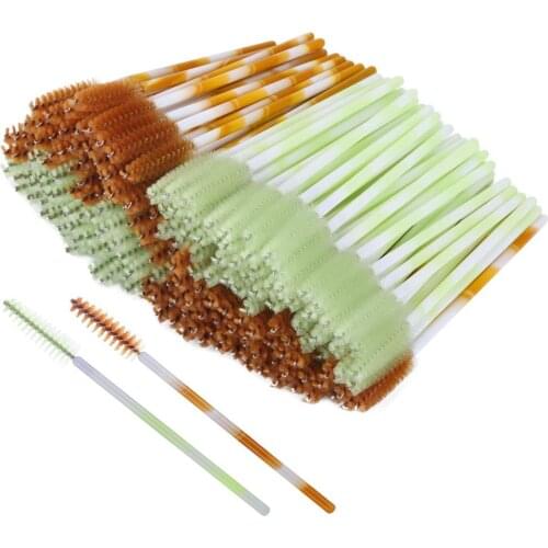 1000pcs Color Eyelashes Brushes for Eyelash Extension Mascara Wands Applicator Colorful Cosmetic Brush Disposable Make Up Brush