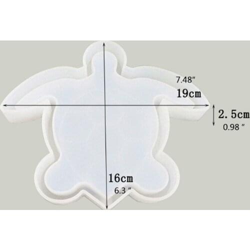 Tortoise Ashtray Resin Silicone Mold Sea Turtle Ashtray Resin Casting Mold Tool A0NF