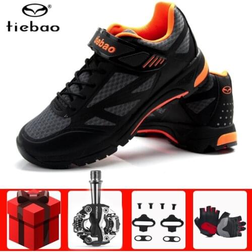 Tiebao Leisure Cycling Shoes Men Sapatilha Ciclismo Mtb Men Sneakers Women Sports Mountain Road Bike Unisex Athletic