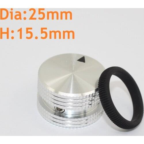 Dia25*H15mm Sound Amplifier All Aluminum Volume Knob