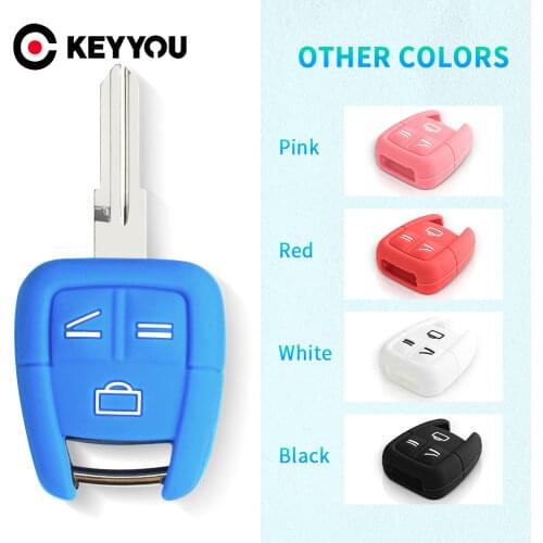 KEYYOU For Opel VAUXHALL VECTRA ASTRA ZAFIRA Tigra Omega Signum Frontera Silicone Car Key Case protection Cover Shell 3 Button