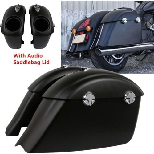 Motorcycle Hard Saddlebag Audio Lid Electronic Latch For Indian Chieftain Classic Dark Horse Roadmaster Springfield 2014-2018