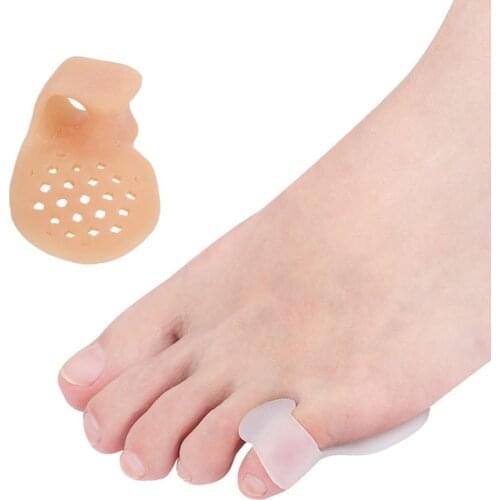 1 Pair Little Toe Thumb Silicone Bunion Guard Protector Foot Care Tools Finger Toe Separator Hallux Valgus Toe Corrective Pad
