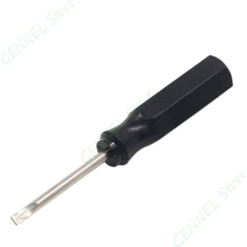 100pcs /lot 45mm x 1.6mm Mini Flat Slotted Word Head Screwdriver Computer HDD Repair Tool Black